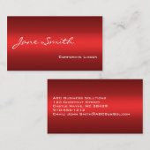 Plain Shades of Red Professional-Visitekaartjes Visitekaartje (Voorkant / Achterkant)