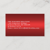 Plain Shades of Red Professional-Visitekaartjes Visitekaartje (Achterkant)
