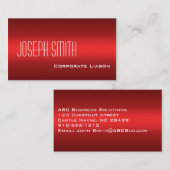 Plain Shades of Red Professional-Visitekaartjes Visitekaartje (Voorkant / Achterkant)