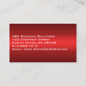 Plain Shades of Red Professional-Visitekaartjes Visitekaartje (Achterkant)