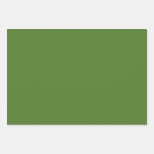 Plain Shamrock Pigment Sap Green Shades 3 Tones Inpakpapier Vel (Voorkant 3)