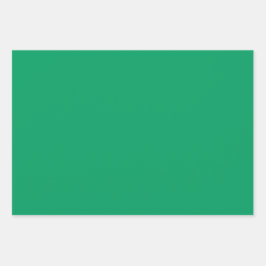 Plain Shamrock Pigment Sap Green Shades 3 Tones Inpakpapier Vel