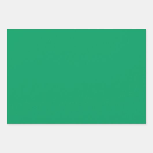 Plain Shamrock Pigment Sap Green Shades 3 Tones Inpakpapier Vel (Voorkant)