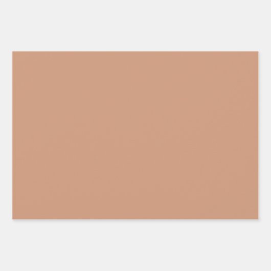 Plain Sienna Brass Burlywood Brown Shades 3 Tones Inpakpapier Vel (Voorkant 2)