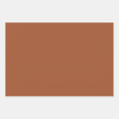 Plain Sienna Brass Burlywood Brown Shades 3 Tones Inpakpapier Vel (Voorkant)