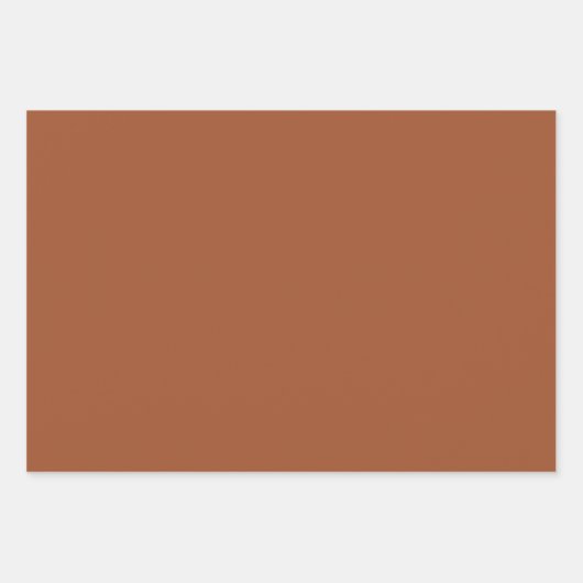 Plain Sienna Brass Burlywood Brown Shades 3 Tones Inpakpapier Vel (Voorkant)