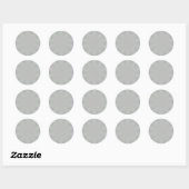 Plain Silver Blends Stickers (Vel)