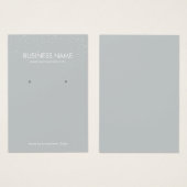 Plain Silver Confetti Jewelry Earring Display Visitekaartjes (Voorkant /achterkant)