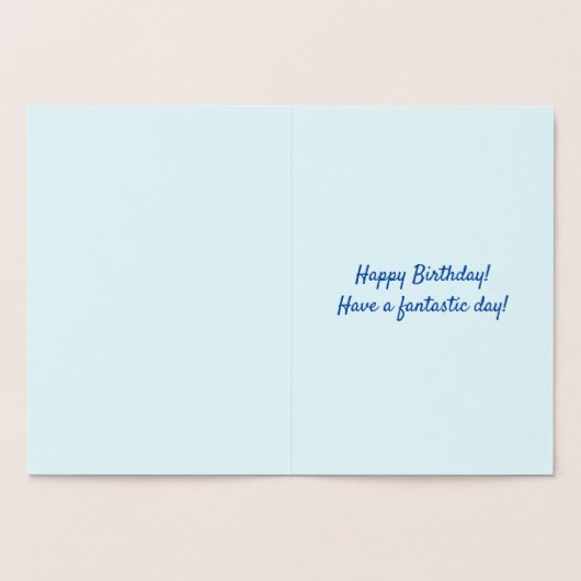 Plain Silver Foil 38th Birthday Wenskaart Folie Kaarten (Binnen)