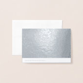 Plain Silver Foil: "DANK JE!" Kaart (Met envelop)