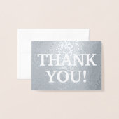 Plain Silver Foil: "DANK JE!" Kaart (Voorkant met envelop)