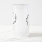 Plain Silver-Hoefijzers Matglas Bierpul (Center)