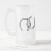 Plain Silver-Hoefijzers Matglas Bierpul (Links)