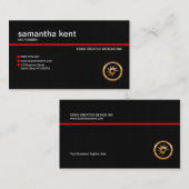 Plain Simple Black Light Grunge Business CEO Visitekaartje (Voorkant / Achterkant)