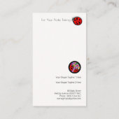 Plain Simple Cute Faux Gold Baby Face Babysitter Visitekaartje (Achterkant)