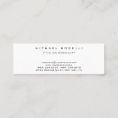 Plain Simple Monogram Skinny Red Visitekaartje (Achterkant)