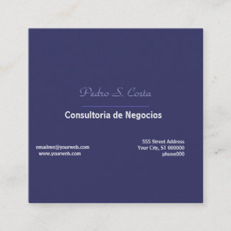 Plain Simplicity Purple I Freelancer Unique Cool Vierkante Visitekaartje