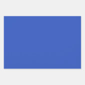 Plain Sky Yonder Cerulean Blue Shades 3 Tones Inpakpapier Vel (Voorkant 3)