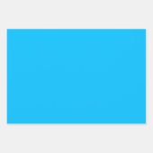 Plain Sky Yonder Cerulean Blue Shades 3 Tones Inpakpapier Vel (Voorkant)