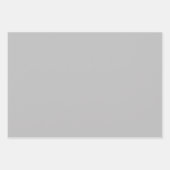 Plain Slate Marengo Medium Grijs Shades 3 Tones Inpakpapier Vel (Voorkant 3)