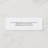 Plain Slim Professional Italic White Visitekaartje (Achterkant)