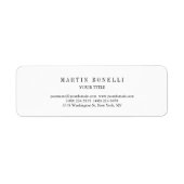 Plain Slim Professional Zwart-wit Etiket (Voorkant)