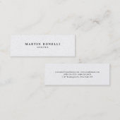 Plain Slim Professioneel Modern Visitekaartje (Voorkant / Achterkant)