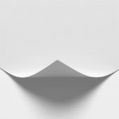 Plain Solid Winter White Cadeaupapier (Hoek)