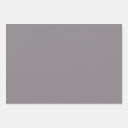Plain Stone Taupe Timberwolf Grijze tinten 3 tinte Inpakpapier Vel (Voorkant 2)