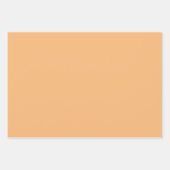 Plain Sunset Trio Perzik Kleur Tone 3 Inpakpapier Vel (Voorkant 3)