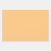 Plain Sunset Trio Perzik Kleur Tone 3 Inpakpapier Vel (Voorkant 2)