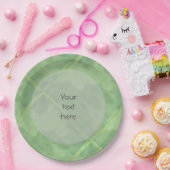 Plain tapijtkeramisch oppervlak groen elke tekst papieren bordje (Feest)