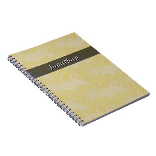 Plain tegelaardeoppervlak Geel elke tekst Notitieboek (Rechterzijde)