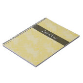 Plain tegelaardeoppervlak Geel elke tekst Notitieboek (Linkerzijde)