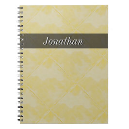 Plain tegelaardeoppervlak Geel elke tekst Notitieboek