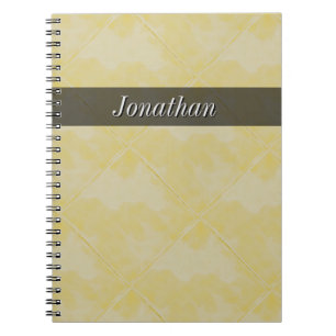 Plain tegelaardeoppervlak Geel elke tekst Notitieboek