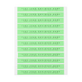 Plain teksten Light Green Business Address Slim (Vel)