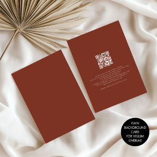 Plain Terracotta Achtergrond voor Vellum Overlay Kaart