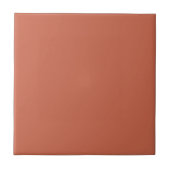 Plain Terracotta Solid Color Tegel Tegeltje (Voorkant)