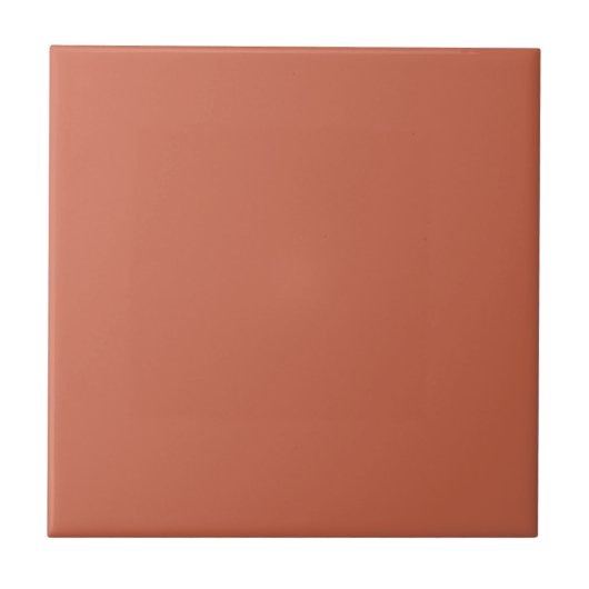 Plain Terracotta Solid Color Tegel Tegeltje (Voorkant)