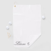 Plain Text Gepersonaliseerde Golfer Creëer Uw Eige Golfhanddoek (Insitu)