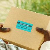 Plain Text met Highlight Blauwgroen Groene Verzend Etiket