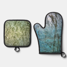 Plain textuur ovenhandschoen en pot houder, Gemeen