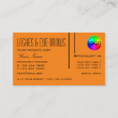 Plain Tiger Sinaasappel Eenvoudig met Logo Profess Visitekaartje (Achterkant)