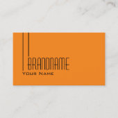 Plain Tiger Sinaasappel Eenvoudig met Photo Profes Visitekaartje (Voorkant)