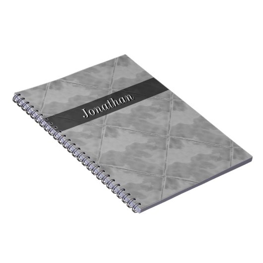 Plain Tile Ceramic Surface Greface any Text Notitieboek (Rechterzijde)