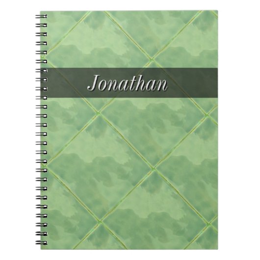 Plain Tile Ceramic Surface Greface any Text Notitieboek (Voorkant)