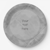 Plain Tile Ceramic Surface Greface any Text Papieren Bordje (Voorkant)