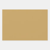 Plain Toast Camel Canvas Bruine tinten 3 tinten Inpakpapier Vel (Voorkant 2)