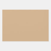 Plain Toast Camel Canvas Bruine tinten 3 tinten Inpakpapier Vel (Voorkant)